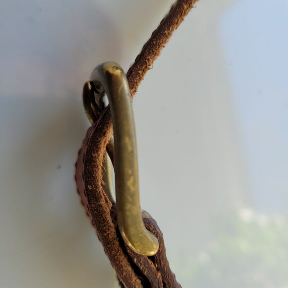 2-Pack Women's Leather Belts with Solid Brass Buckle Size S - Picture 11 of 12